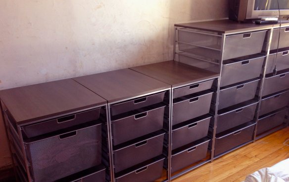 our elfa dresser set up