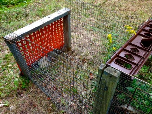 new section made of found materials