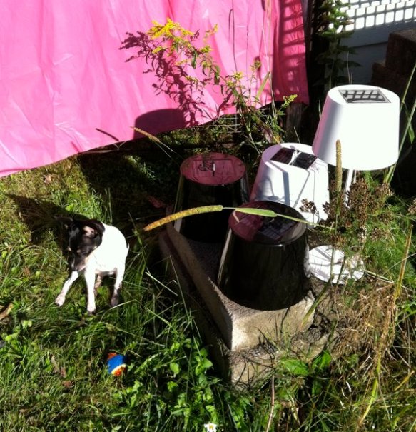 Charging up the Ikea solar lamps