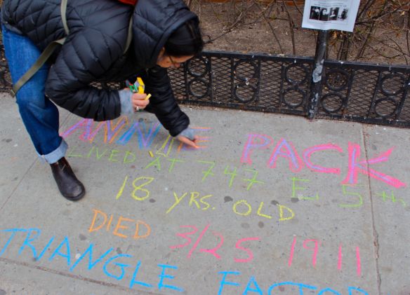 Annie Pack, born in Austria. 18 years old. Lived in the US for 6 years. Union member. 